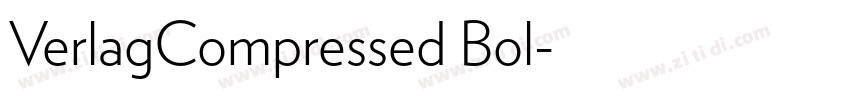 VerlagCompressed Bol字体转换